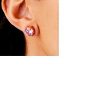 BNWT KATE SPADE • Brilliant Pink Rise and Shine Crystal Earrings  (OS)